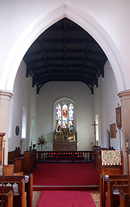 Silsoe Church - the chancel looking east March 2011
